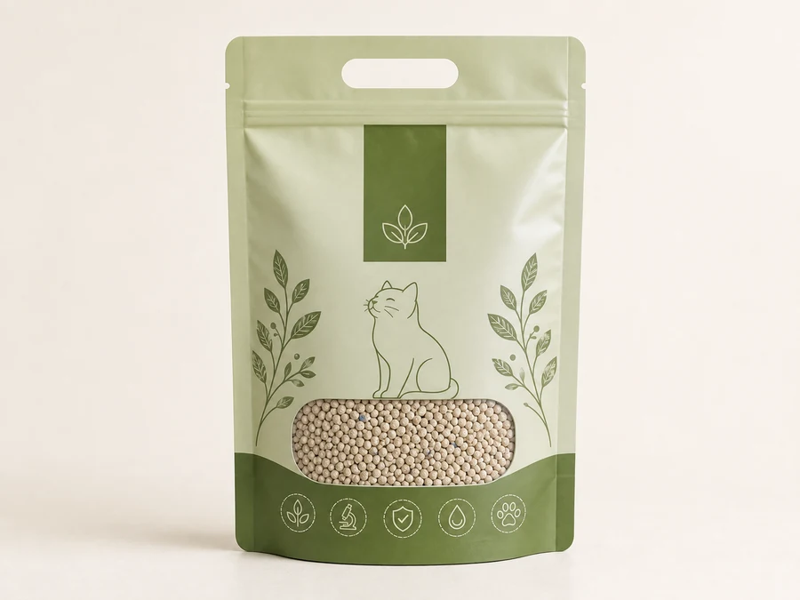 Stand-up Pouch private label cat litter packaging option
