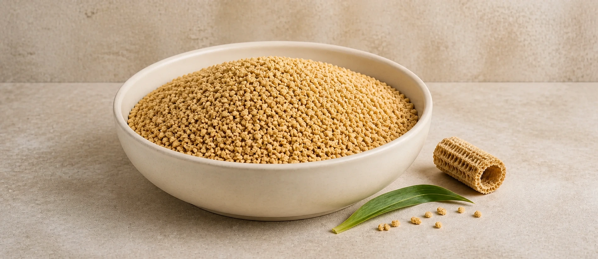Corn Cat Litter for Renewable Material Product Lines product sample